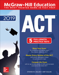 mcgraw hill education act 5 full length practice test 2019 edition steven w. dulan 1260121976, 1260121984,