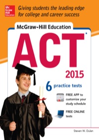 mcgraw hill education act 6 practice tests 2015 2015 edition steven w. dulan 0071831851, 9780071831857