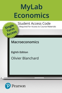 mylab economics with pearson  access code for macroeconomics 8th edition olivier blanchard 0135179270,