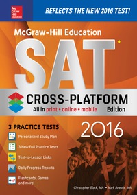 mcgraw hill education sat cross platform 2016 2016 edition christopher black, mark anest, ma 1259585891,