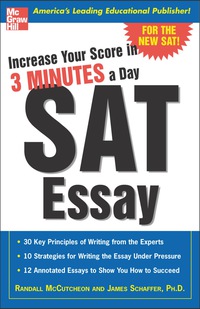 increase your score in 3 minutes a day sat essay 1st edition randall mccutcheon, james schaffer 0071440429,