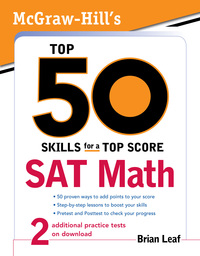mcgraw hills top 50 skills for a top score sat math 1st edition brian leaf 0071613919, 0071613927,