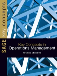 key concepts in operations management 1st edition michel leseure 1848607326, 1446243524, 9781848607323,