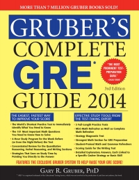 grubers complete gre guide 2014 3rd edition gary r. gruber 1402279671, 1402279698, 9781402279676,