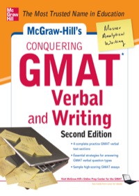 mcgraw hills conquering gmat verbal and writing 2nd edition doug pierce 0071775803, 978-0071775809