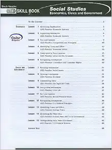 ged skill books workbook social studies economics civics government 1st edition steck vaughn 0739854275,