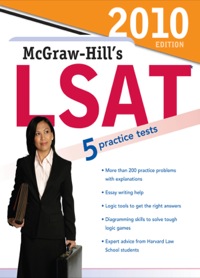 mcgraw hills lsat 5 practice tests 2010 edition curvebreakers 0071624651, 9780071624657