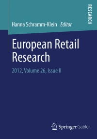 european retail research 2012 volume 26 issue ii 1st edition hanna schramm-klein 3658007168, 3658007176,