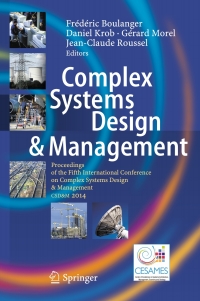 complex systems design and management proceedings of the fifth international conference on complex systems