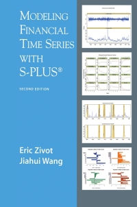 modeling financial time series with s plus 2nd edition eric zivot, jiahui wang 0387279652, 0387323481,