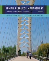human resource management 3rd edition greg l. stewart , kenneth g. brown 1118582802, 1118801253,