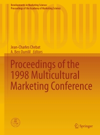 proceedings of the 1998 multicultural marketing conference 1st edition jean-charles chebat , a. ben oumlil