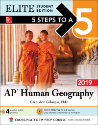 elite student edition 5 steps to a ap human geography 2019 2019 edition carol ann gillespie 1260122905,