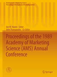 proceedings of the 1989 academy of marketing science ams annual conference 1st edition jon m. hawes, john