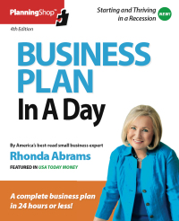 business plan in a day 4th edition rhonda abrams 1933895861, 1933895896, 9781933895864, 9781933895895