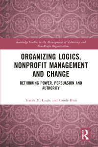 organizing logics nonprofit management and change rethinking power persuasion and authority routledge studies