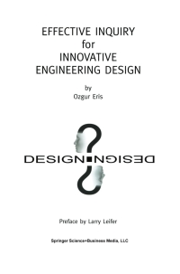 effective inquiry for innovative engineering design 1st edition ozgur eris 1402077173, 1441989439,