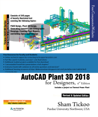 autocad plant 3d 2018 for designers 4th edition prof. sham tickoo 1942689896, 9781942689898