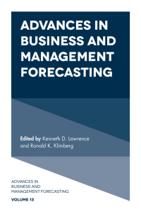 advances in business and management forecasting 1st edition kenneth d. lawrence , ronald k. klimberg