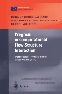 progress in computational flow-structure interaction volume 81 1st edition werner haase, vittorio selmin,