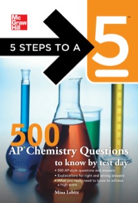 5 steps to a 5 500 ap chemistry questions to know by test day 1st edition mina lebitz 007177405x,