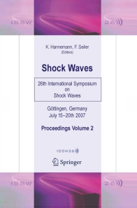 shock waves 26 international symposium shock waves proceedings volume 2 1st edition klaus hannemann,