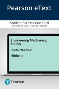 engineering mechanics statics 14th edition russell c. hibbeler 0136852025, 9780136852025