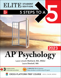 elite student edition 5 steps to a 5 ap psychology 2023 1st edition laura lincoln maitland, laura sheckell