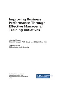 improving business performance through effective managerial training initiatives 1st edition luisa