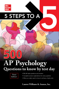 5 steps to a 5 500 ap psychology questions to know by test day 3rd edition lauren williams, anaxos inc