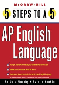 5 steps to a 5 ap english language 1st edition barbara murphy, estelle rankin 0071377204, 9780071377201
