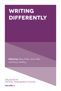 writing differently 1st edition alison pullen; jenny helin; nancy harding 1838673385, 1838673393,