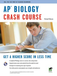 ap biology crash course 1st edition michael d'alessio 0738606626, 0738665940, 9780738606620, 9780738665948