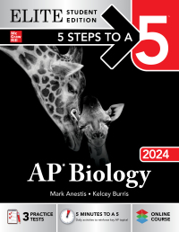elite student edition 5 steps to a 5 ap biology 2024 1st edition mark anestis, kelcey burris 126527522x,