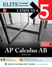 elite student edition 5 steps to a 5 ap calculus ab 2022 1st editior william ma 1264267835, 1264267843,