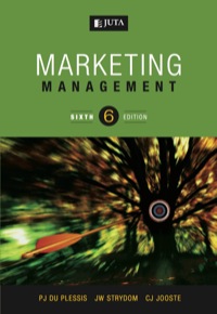 marketing management 6th edition pj du plessis, jw strydom, cj jooste 0702178128, 0702195715, 9780702178122,
