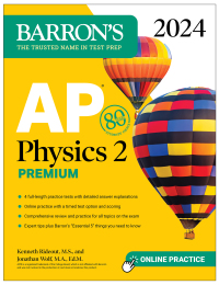 barrons ap physics 2 premium 2024 1st edition kenneth rideout, jonathan wolf 1506288200, 1506288219,