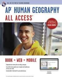 ap human geography all access book plus web plus mobile 1st edition christian sawyer 0738610593, 0738670723,