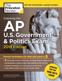 cracking the ap us government and politics exam 2019 2019 edition the princeton review 0525567615,
