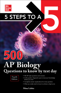 5 steps to a 5 500 ap biology questions to know by test day 4th edition mina lebitz 1264275021, 126427503x,