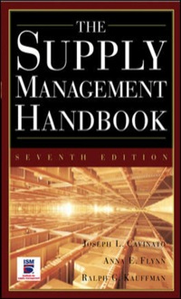 the supply mangement handbook 7th edition joseph cavinato 0071445137, 9780071445139