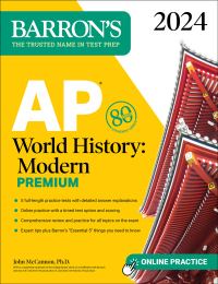 barrons ap world history modern premium 2024 2024 edition john mccannon 1506287816, 1506287824,
