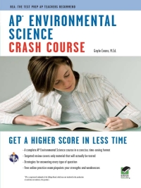 ap environmental science crash course get a higher score in less time 1st edition gayle evans 0738609315,