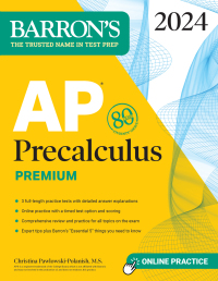 barrons ap precalculus premium 2024 2024 edition christina pawlowski-polanish 1506288634, 1506288642,