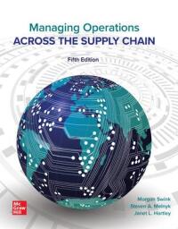 managing operations across the supply chain 5th international edition morgan swink , steven a. melnyk ,