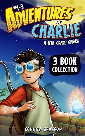 adventures of charlie a 6th grade gamer 3 book collection  connor grayson, alexander uithoven 1956262229,