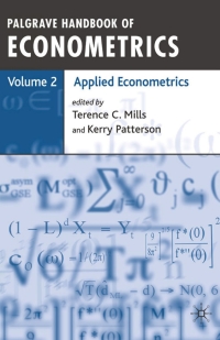 palgrave handbook of econometrics applied econometrics volume 2 1st edition t. mills , kerry patterson