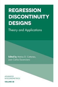 regression discontinuity designs theory and applications 1st edition matias d. cattaneo , juan carlos