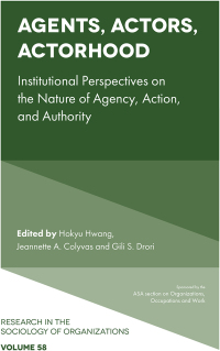 agents actors actorhood institutional perspectives on the nature of agency action and authority 1st edition