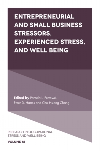 entrepreneurial and small business stressors experienced stress and well being 1st edition pamela l.
